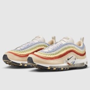 Nike Unisex Beige/Multicolor Air Max 97 BE TRUE Sneakers (2023) Size 9M 10.5W